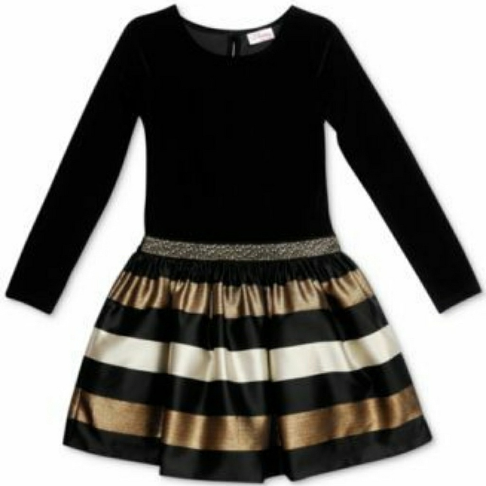 Sweet Heart Rose Velvet Drop Waist Dress